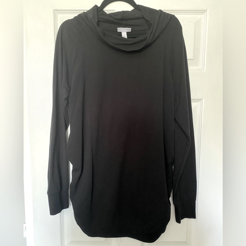 Black Long Sleeve Maternity Top